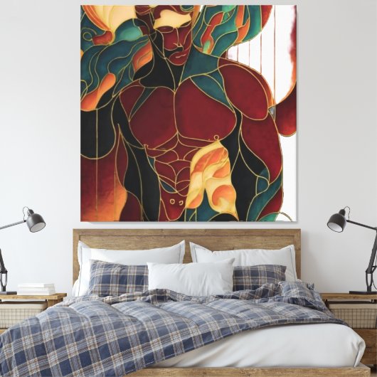 macho-man canvas afdruk (Insitu (Slaapkamer))