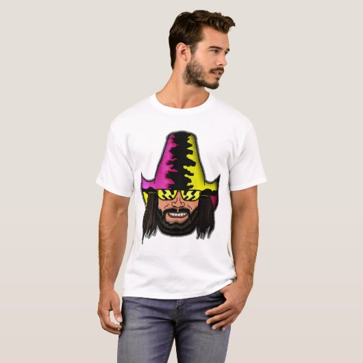 Macho Man Randy Savage T-ShirtSmiling Madness T-shirt (Voorkant volledig)