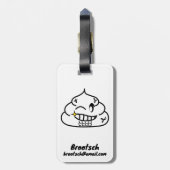 Macho Poop - Brootsch PooPoo Bagagelabel (Achterkant verticaal)