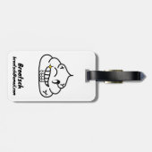Macho Poop - Brootsch PooPoo Bagagelabel (Achterkant horizontaal)