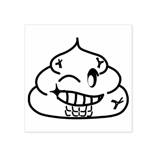 Macho Poop - Brootsch PooPoo Rubberstempel (Afrduk)
