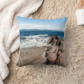 Machrie Bay Kaart Foto Block Canvas Print Kussen (Deken)