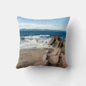 Machrie Bay Kaart Foto Block Canvas Print Kussen (Achterkant)