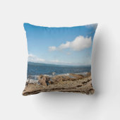 Machrie Bay Kaart Foto Block Canvas Print Kussen (Achterkant)