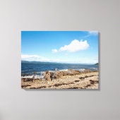 Machrie Bay Kaart Photo Block Canvas Afdruk (Voorkant)