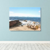 Machrie Bay Kaart Photo Block Canvas Afdruk (Insitu (Houten vloer))
