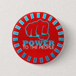 Macht aan de Button van het volk
