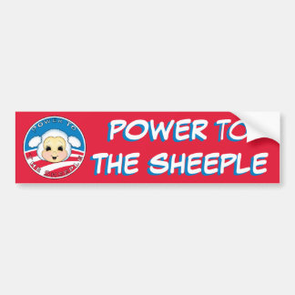 Macht aan de Sheeple (Obama) Bumpersticker