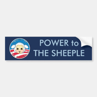 Macht aan de Sheeple (Obama) Bumpersticker