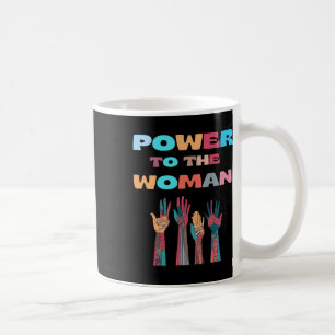Macht aan de vrouw Sticker Koffiemok