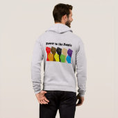 Macht aan het Volk Hoodie (Achterkant volledig)