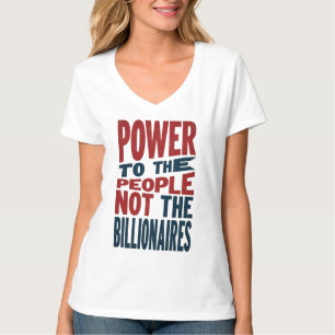 Macht aan het volk, niet aan de rijken - Protestsl T-shirt