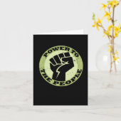 Macht aan het volk Sticker Kaart (Gele Bloem)