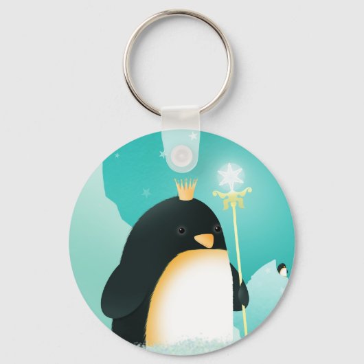 Macht aan pinguïns - keizer sleutelhanger (Voorkant)