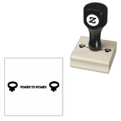 MACHT AAN VROUWEN RUBBERSTEMPEL (Gestempeld)