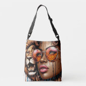 Macht. Dacht. Pijn - Inkt Collectie Crossbody Tas (Achterkant)