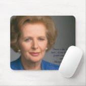 Macht en vrouw zijn - Mrs Thatcher Mousepad Muismat (Met muis)