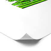 MACHT! Geld blaast POSTER Witte achtergrond goedko (Hoek)