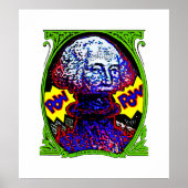 MACHT! Geld blaast POSTER Witte achtergrond goedko (Voorkant)