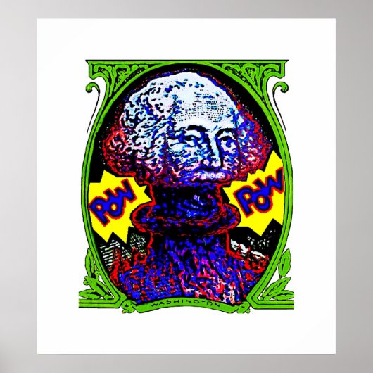 MACHT! Geld blaast POSTER Witte achtergrond goedko (Voorkant)