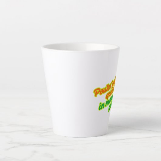 Macht Groeit Stilletjes In Momenten Van Grace Latt Latte Mok (Voorkant)