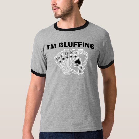 MACHT, IK BLAUW. T-SHIRT (Voorkant)