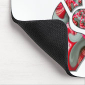 Macht in de palm: de groet met twee vingers muismat (Hoek)