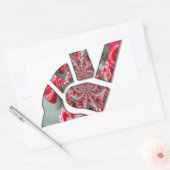 Macht in de palm: de groet met twee vingers rechthoekige sticker (Envelop)