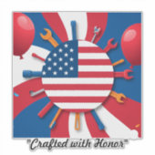 "Macht in eenheid" Sticker (Voorkant)