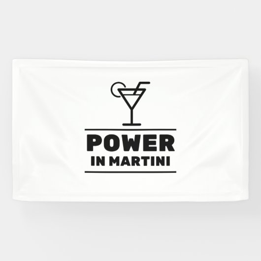 Macht in martini spandoek (Horizontaal)