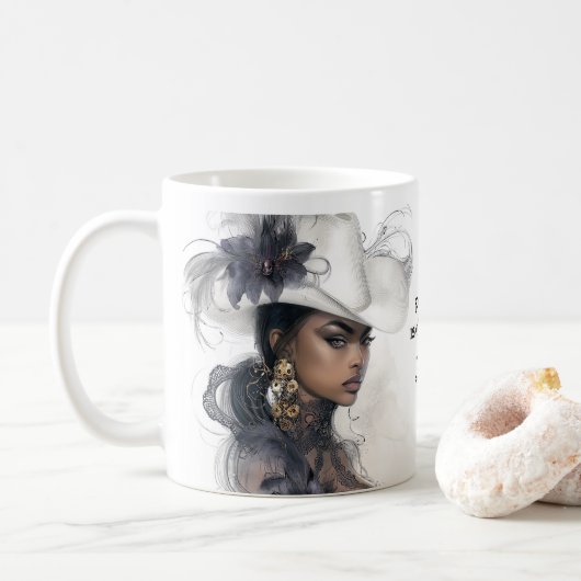 Macht is niet luid - het is klaar koffiemok (Met donut)