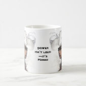 Macht is niet luid - het is klaar koffiemok (Center)