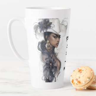 Macht is niet luid - het is klaar latte mok