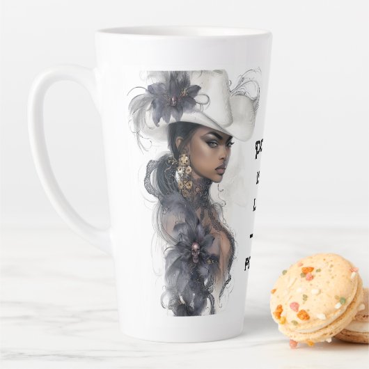 Macht is niet luid - het is klaar latte mok (In situ)