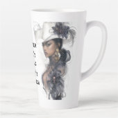 Macht is niet luid - het is klaar latte mok (Rechts)