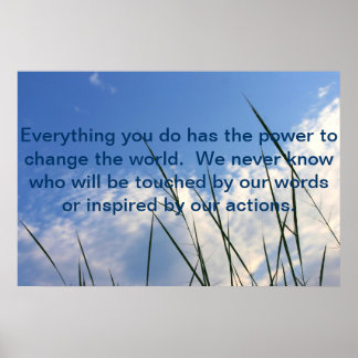 Macht om de wereld te veranderen. poster