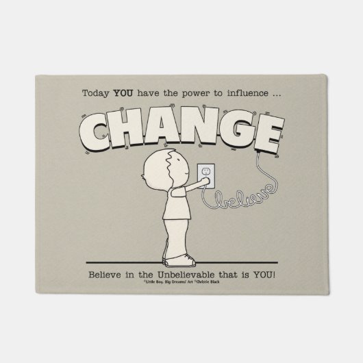 Macht om te veranderen deurmat (Voorkant)