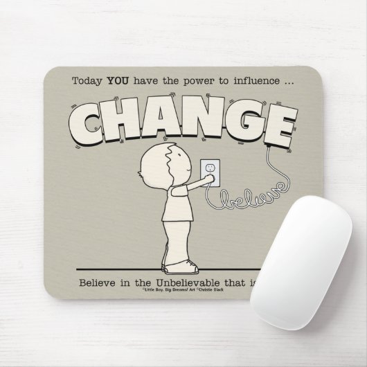 Macht om te veranderen muismat (Met muis)