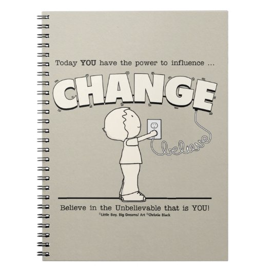 Macht om te veranderen notitieboek (Voorkant)