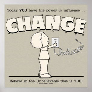 Macht om te veranderen poster