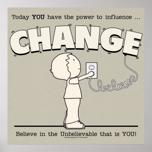 Macht om te veranderen poster (Voorkant)