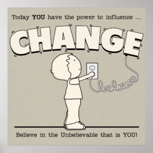 Macht om te veranderen poster