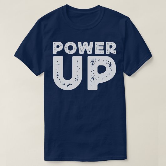 Macht omhoog t-shirt (Design voorkant)