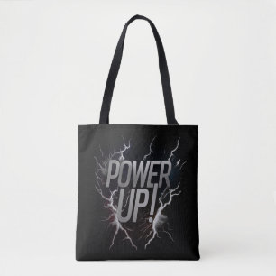Macht omhoog tote bag