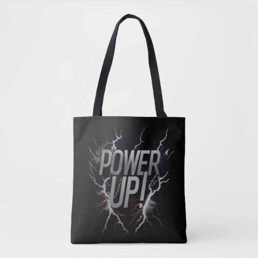 Macht omhoog tote bag (Voorkant)
