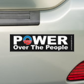 Macht over de Bumpersticker van het volk (Op auto)