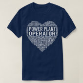 Macht Plant Operator Hart T-shirt (Design voorkant)