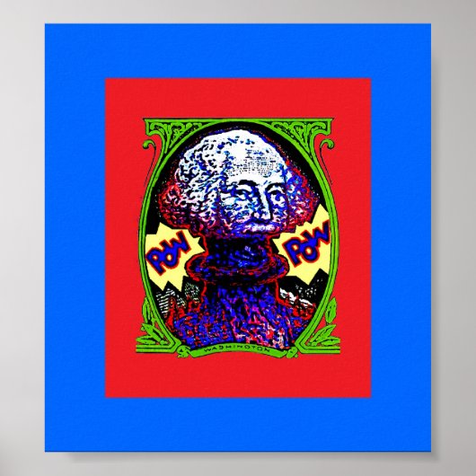 MACHT! Poster blauw rood (Voorkant)