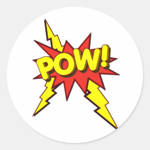 MACHT!!! RONDE STICKER