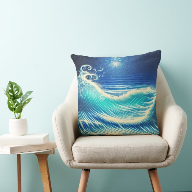Macht van de Blauwe Oceaan Kussen (Stoel)